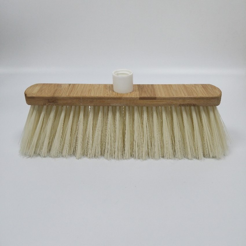 Eco friendly high quality cleaning bamboo Material broom with soft Bristle