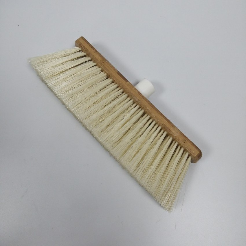 Eco friendly high quality cleaning bamboo Material broom with soft Bristle