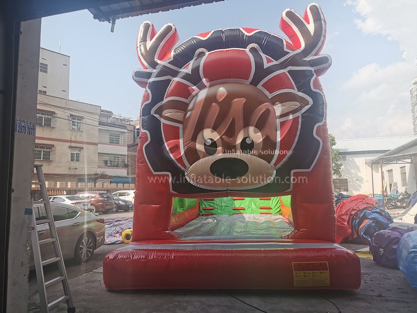 Personalizado fabrica fantastico juego inflable tobogan gigante para exteriores