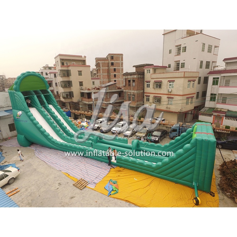 Challenging Flying Rope Water Slip and Slide Giant Adult Inflatable Slide