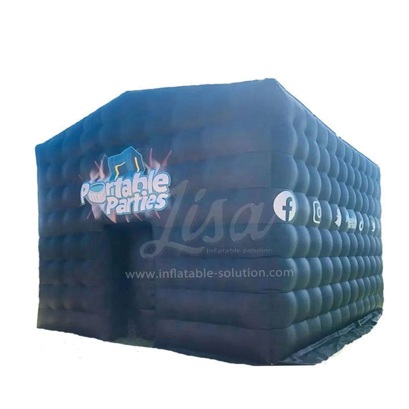 Commercial Inflatable Tent Outdoor Inflatable Party Black Inflatable House Tent For Rental