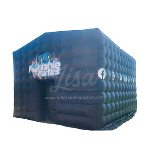 Commercial Inflatable Tent Outdoor Inflatable Party Black Inflatable House Tent For Rental