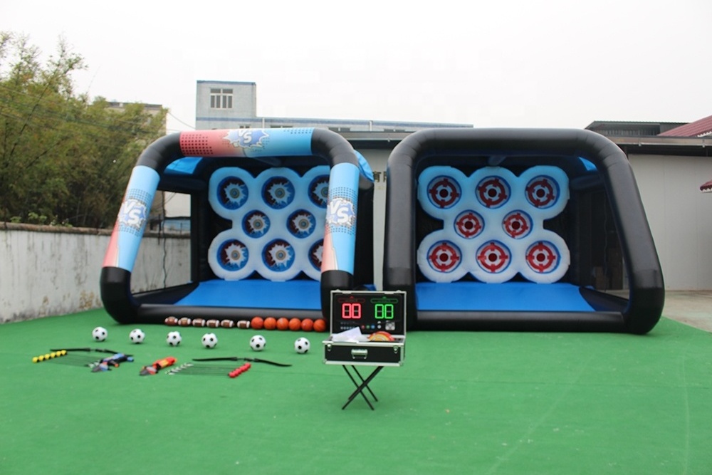 Popular new inflatable IPS sport game shooting arena interactive game for kid and adult