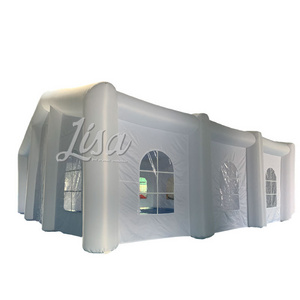 Commercial Customized Rectangle Inflatable Tent With Led Light Party Event White Inflatable Igloo