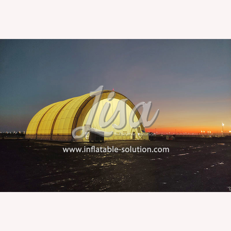 Brand Big Inflatable Warehouse Dome Tent Aircraft Inflatable Hangar For Plane Docked