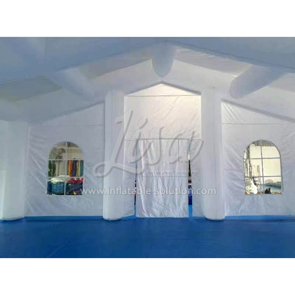 Commercial Customized Rectangle Inflatable Tent With Led Light Party Event White Inflatable Igloo