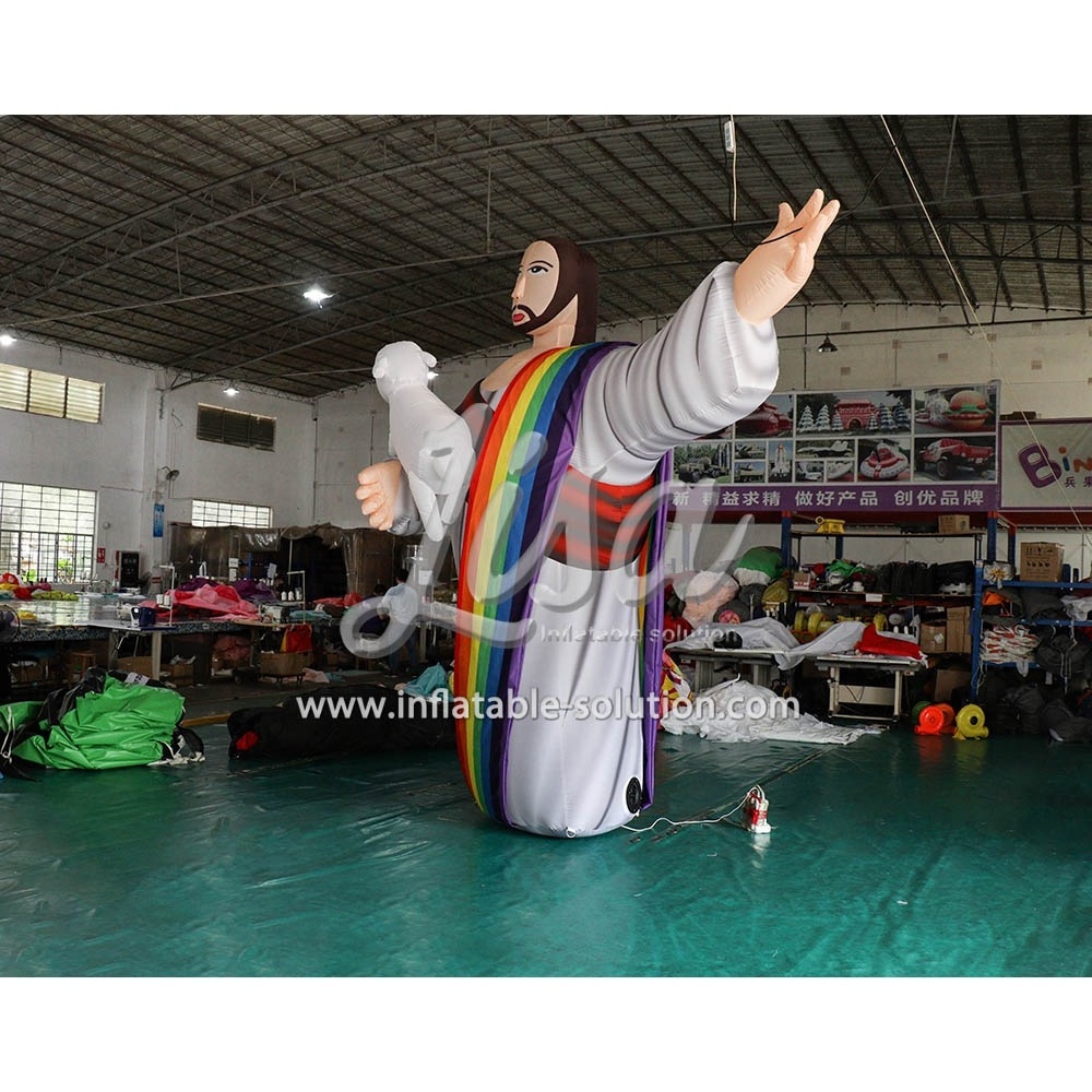 Hot sale giant jesus cartoon inflatable modle for advertising