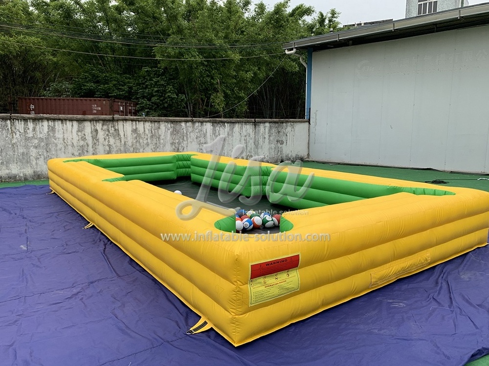 Mesa Inflatable Pool Table Soccer Football Field Exciting Snooker Game for Sale