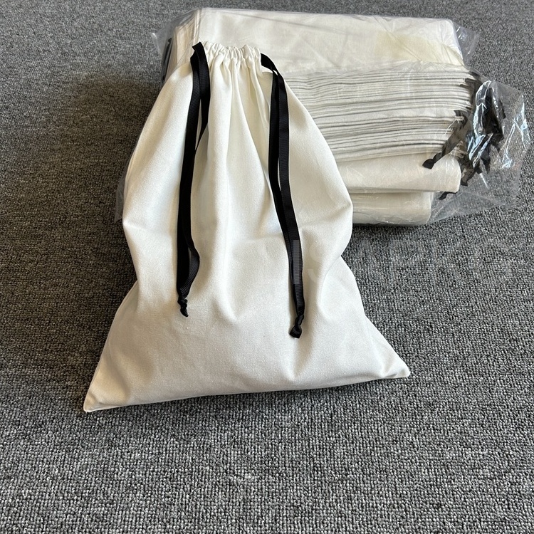 Dust Bags Covers Top Quality Custom Cotton Screen Printing Cotton Pouch Drawstring Silkscreen Silk Dust Bags for Shoes handbag