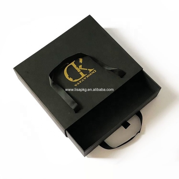 Custom Logo Extension Hair Packaging Drawer Box For 4 Bundles Of Hair Packaging