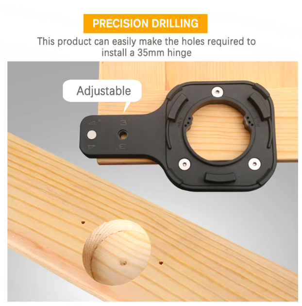 L-HT212 One-body 35MM Hinge Jig Boring Hole Precision Drill Guide Cabinet Hinge Locator Drilling Hole Opener Tool Woodworking T