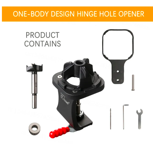 L-HT212 One-body 35MM Hinge Jig Boring Hole Precision Drill Guide Cabinet Hinge Locator Drilling Hole Opener Tool Woodworking T