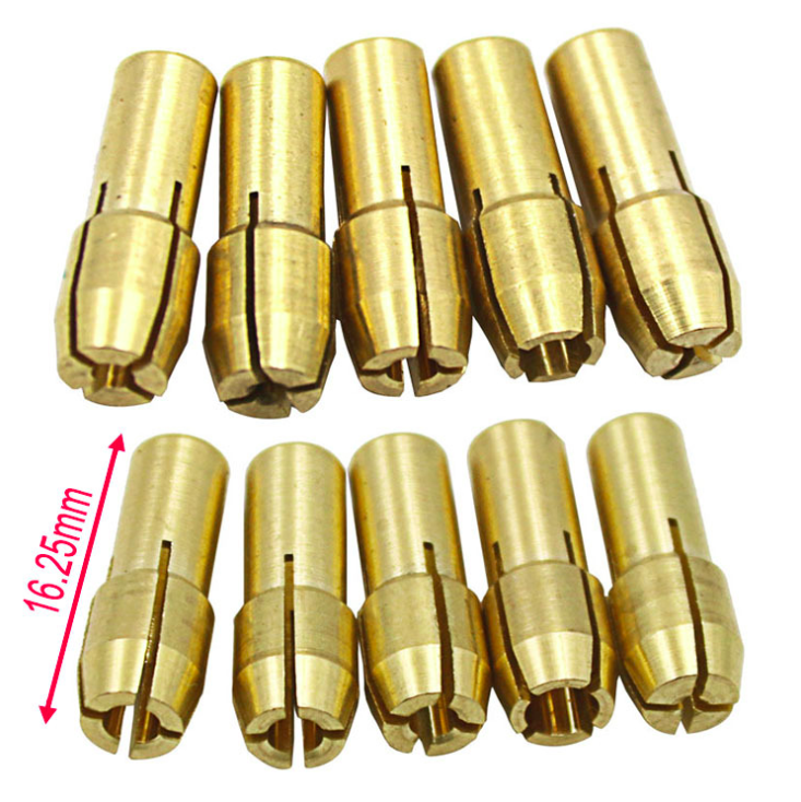 10pcs Copper 0.5-3.2mm Drill Chuck Electric Grinding Fitting Three Claw Copper material Chucks