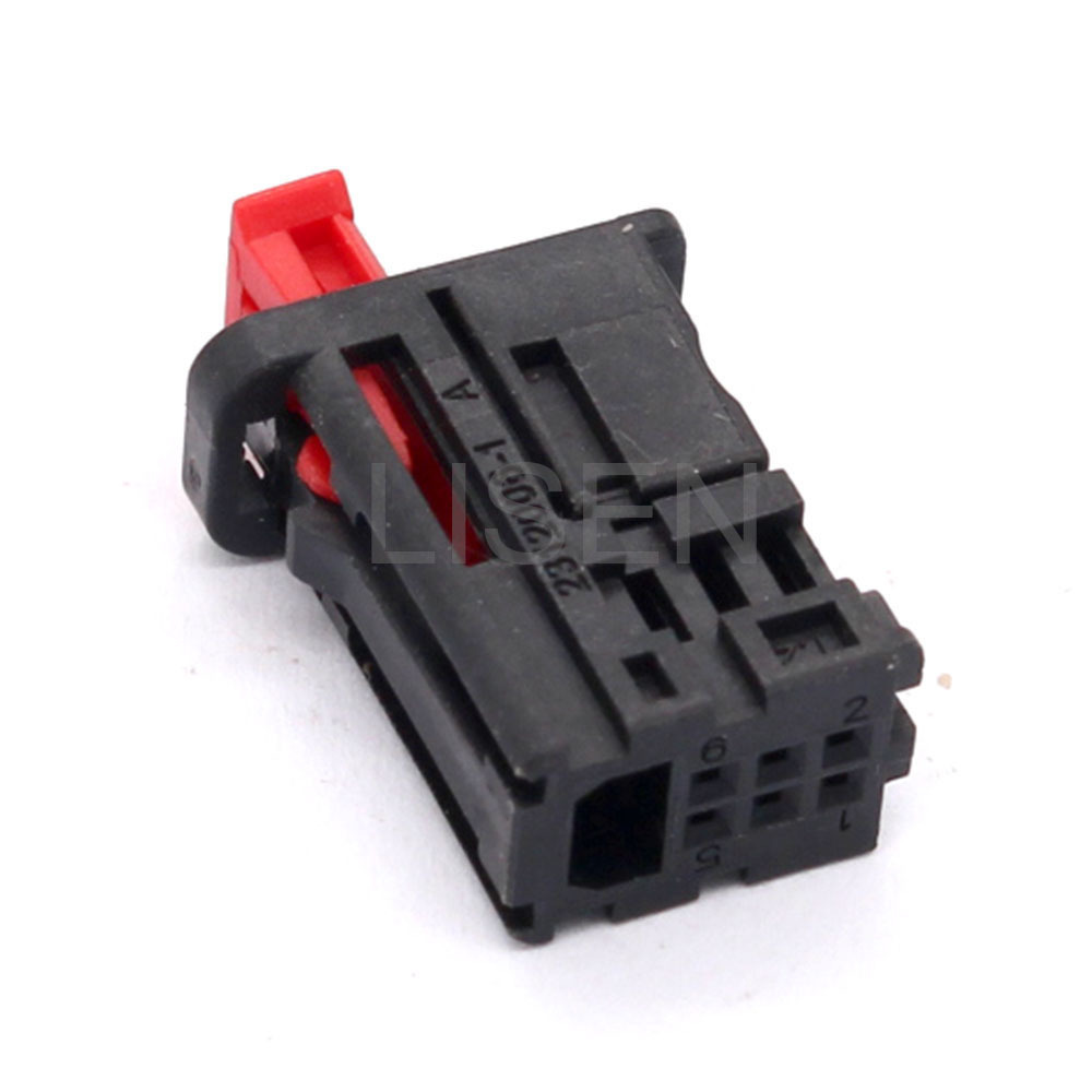 One-stop Service 6 Way TE PBT GF10 Female Cable Connector With Terminal 2312006-1