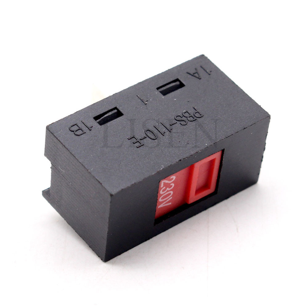 Black 10A/125V 5A/250V AC Miniature Slide Switch 3 Pins Voltage Slide Car Toggle Switch