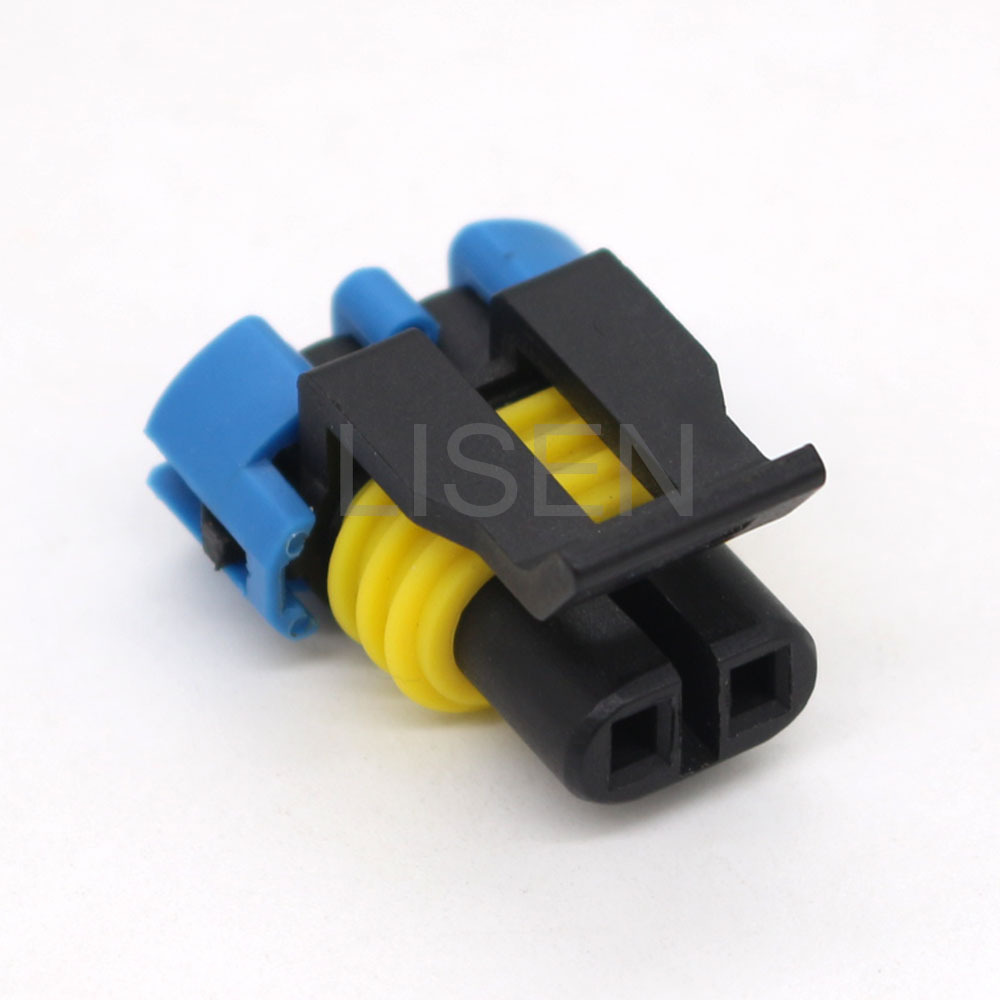 12052641 2 Pin Delphi Female Metri-Pack 150 Series Headlight Turn Signal Temperature Sensor Connector