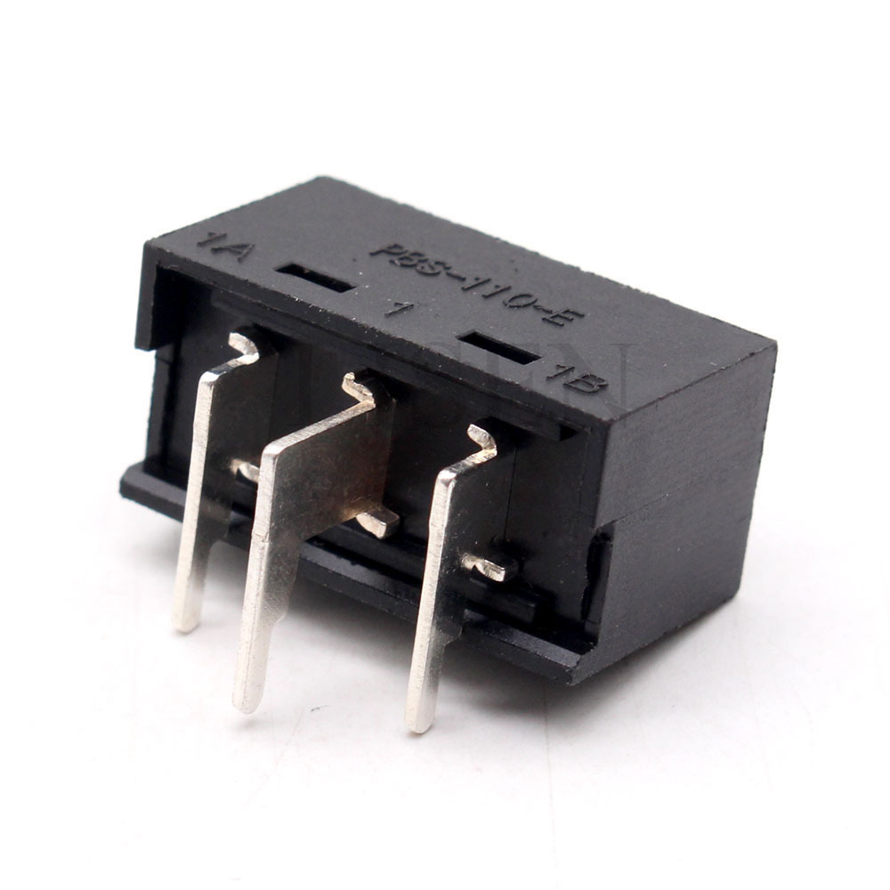 Black 10A/125V 5A/250V AC Miniature Slide Switch 3 Pins Voltage Slide Car Toggle Switch