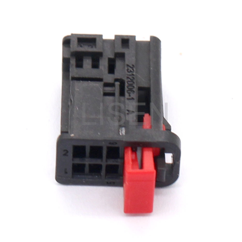 One-stop Service 6 Way TE PBT GF10 Female Cable Connector With Terminal 2312006-1