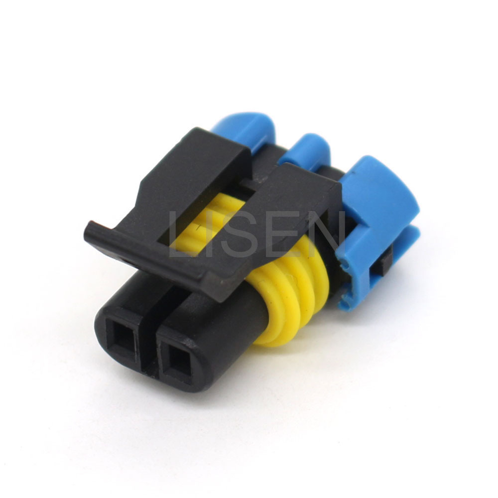 12052641 2 Pin Delphi Female Metri-Pack 150 Series Headlight Turn Signal Temperature Sensor Connector