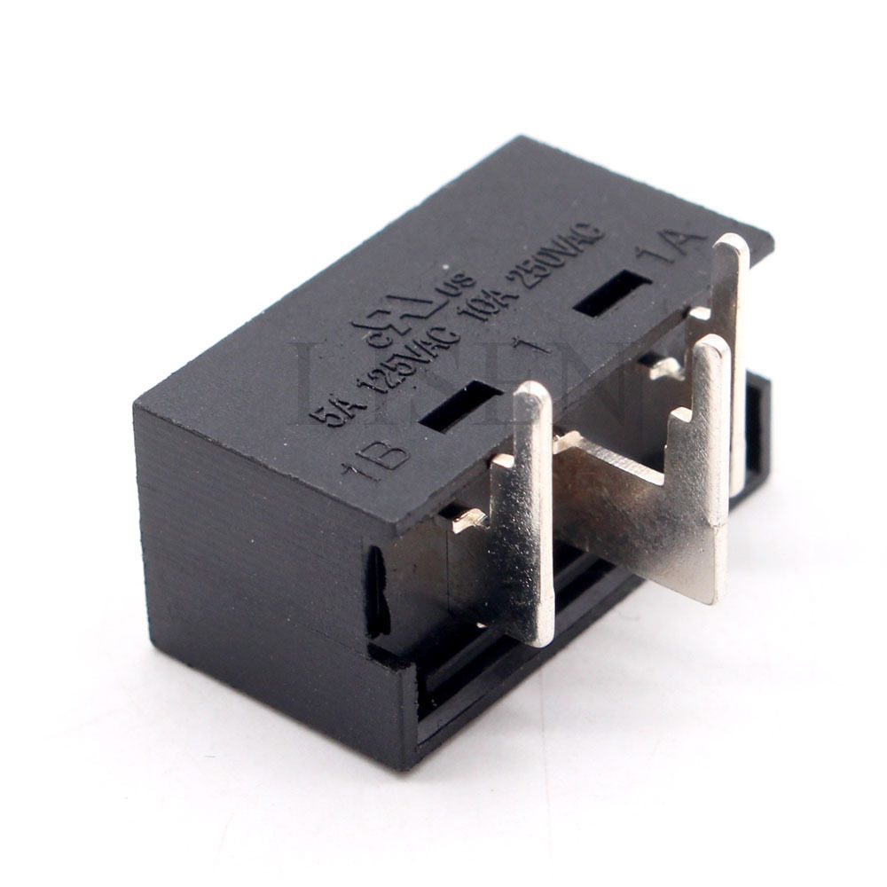 Black 10A/125V 5A/250V AC Miniature Slide Switch 3 Pins Voltage Slide Car Toggle Switch