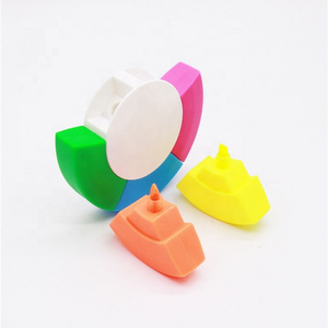 Plastic palm shape multi colored Highlighter Pen with custom logo