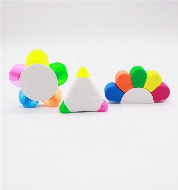 Plastic palm shape multi colored Highlighter Pen with custom logo