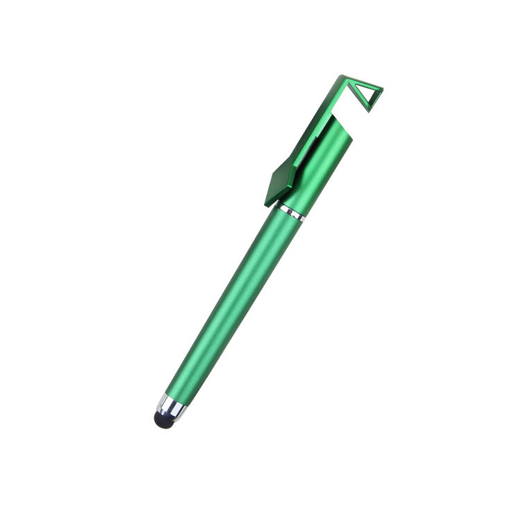 Mobile Phone Holder Plastic Stylus Pen Promotional Plastic Gel Pen Stylus Pen With QR Printed