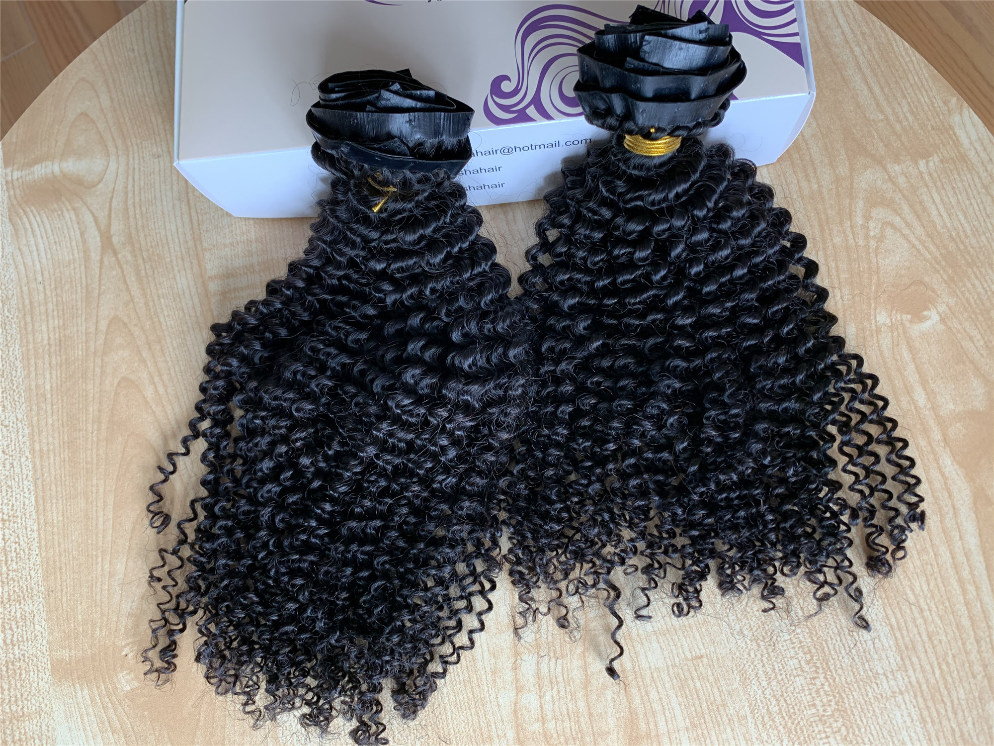 Kinky Curly 4B 4C Seamless Clip In Hair Extensions  Afro Kinky Curly Clip Ins 100% Human Hair Extensions For Black Women