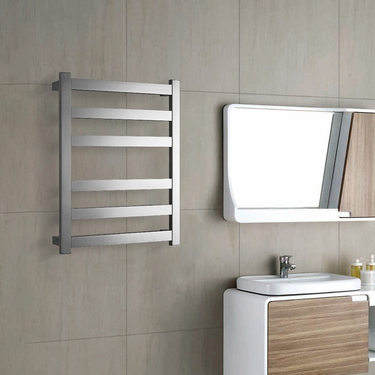 Wall Mounted Heated Towel Rack Electric Towel Warmer Bathroom Drying Rack Modern Towel Rack