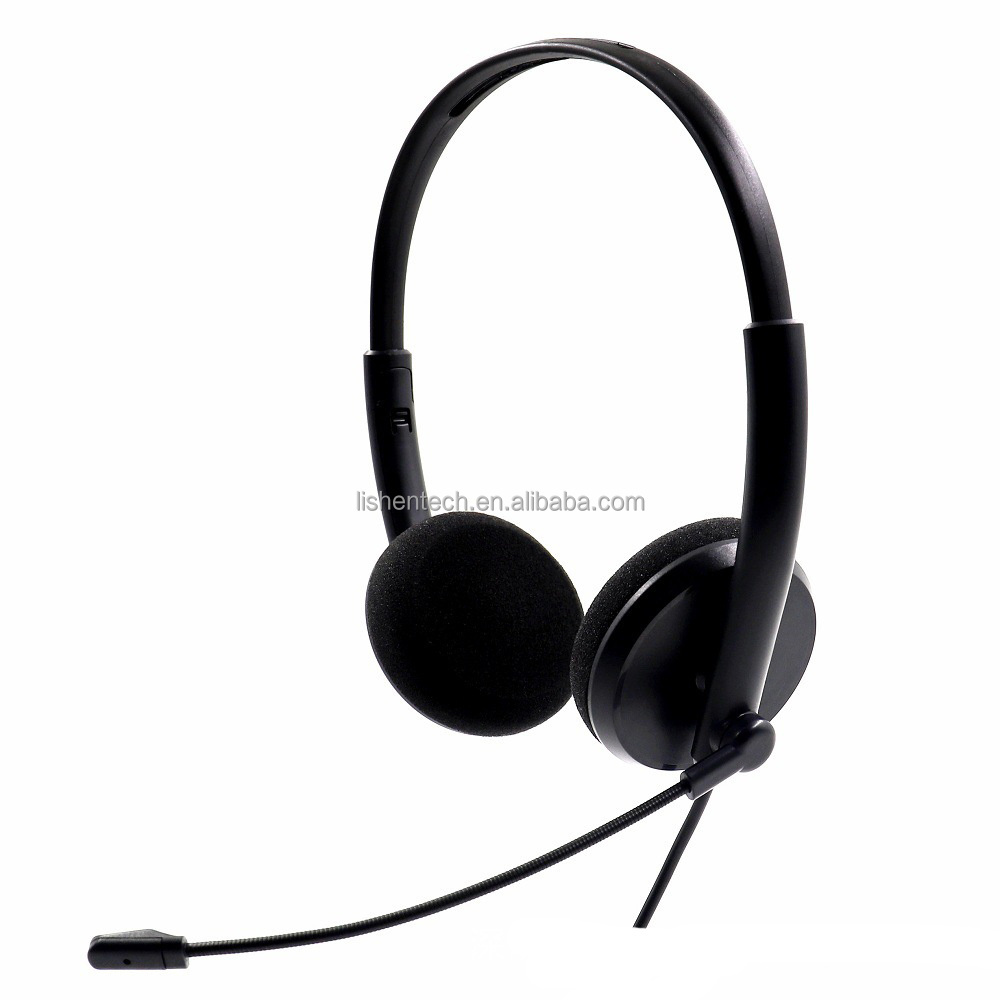 LS-G34 Simple Best Seller USB Gaming Headphone PC Gaming Computer Headset with Rotatable Mic