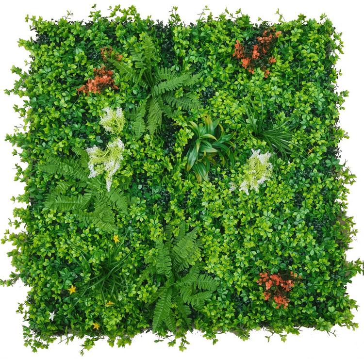 garden hedge artificial grass wall hanging floral green plants wall fake green leaf panels