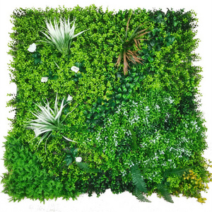 garden hedge artificial grass wall hanging floral green plants wall fake green leaf panels