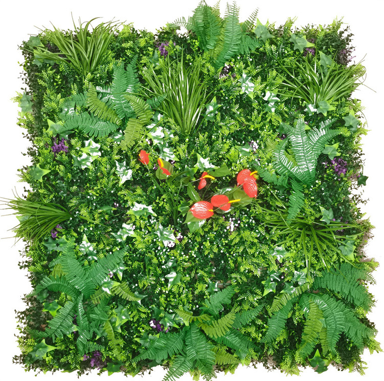 garden hedge artificial grass wall hanging floral green plants wall fake green leaf panels