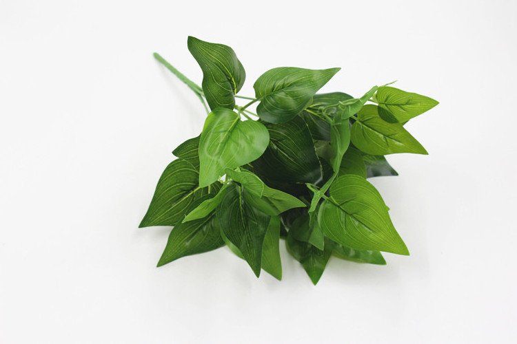 Factory Wholesale Small Plants & Greenery Cheap Tree Branches Artificial Frosted Leaf Bush Ramas De Limones Artificiales