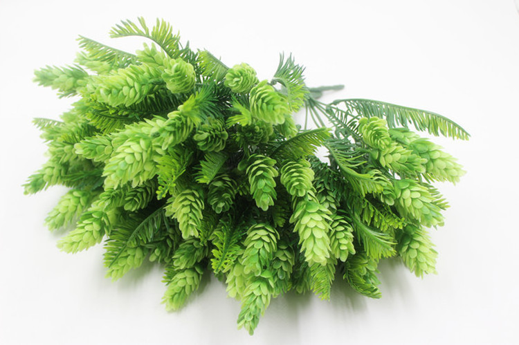 Promotion Leaves For Indoor Greenery Artificiales Deco Pine Needle Branch Cedar Bush Plants Outdoor Ramas De Abeto Artificial