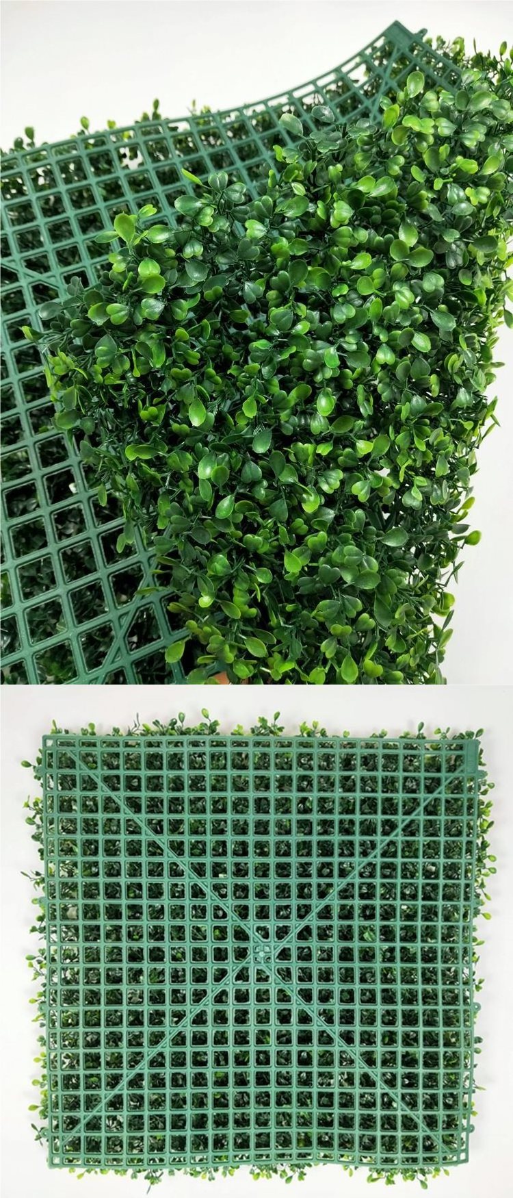 Factory direct topiary boxwood hedge plastic greenery artificial plant grass wall panels for garden home decor