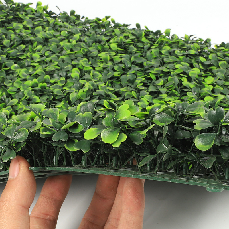 Factory direct topiary boxwood hedge plastic greenery artificial plant grass wall panels for garden home decor