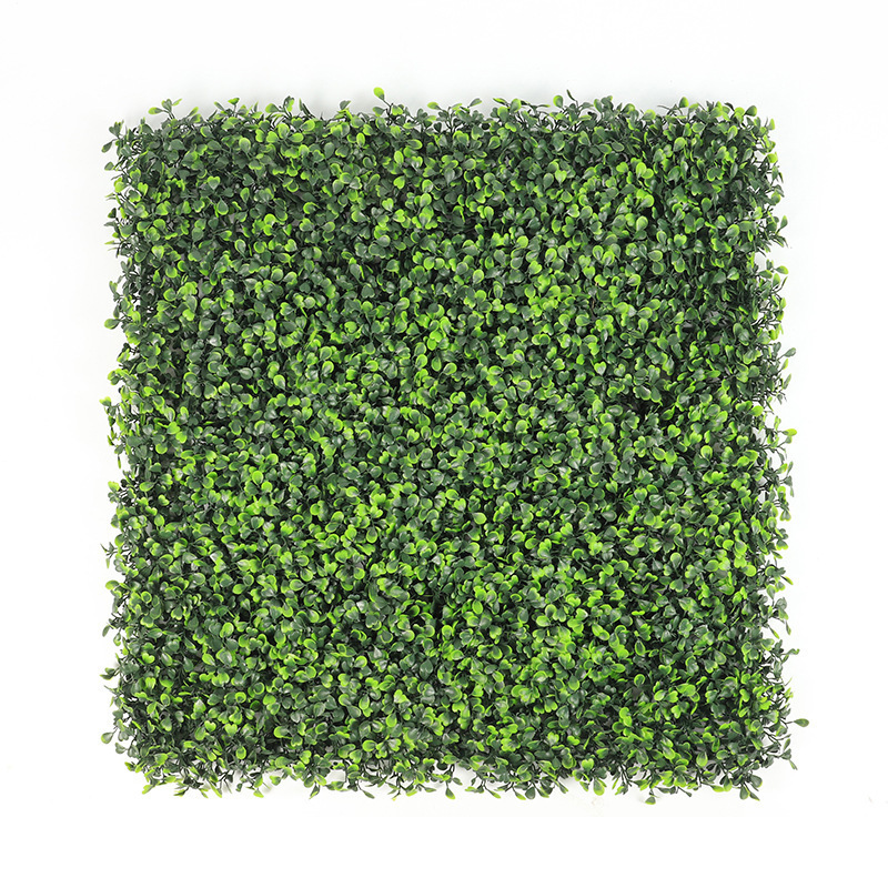 Factory direct topiary boxwood hedge plastic greenery artificial plant grass wall panels for garden home decor