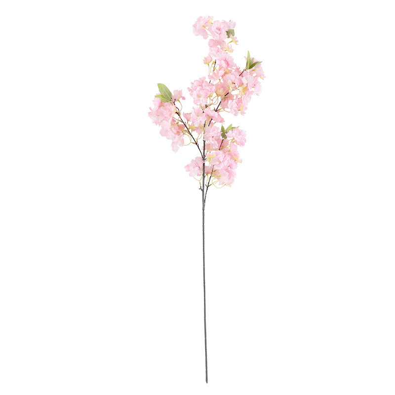 Artificial white silk Cherry Blossom flowers tree Branch stem Hanging Flowers Branch Wholesale For Wedding Decoration