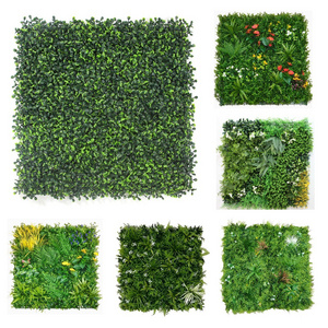 Artificial Boxwood Panel Vertical green Wall outdoor fence panels Artificial Foliage Grass Hedge Fence plante artificielle