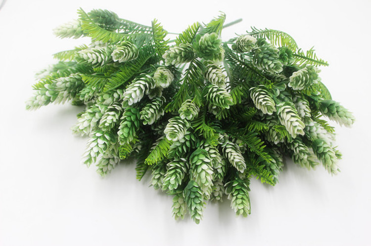 Promotion Leaves For Indoor Greenery Artificiales Deco Pine Needle Branch Cedar Bush Plants Outdoor Ramas De Abeto Artificial