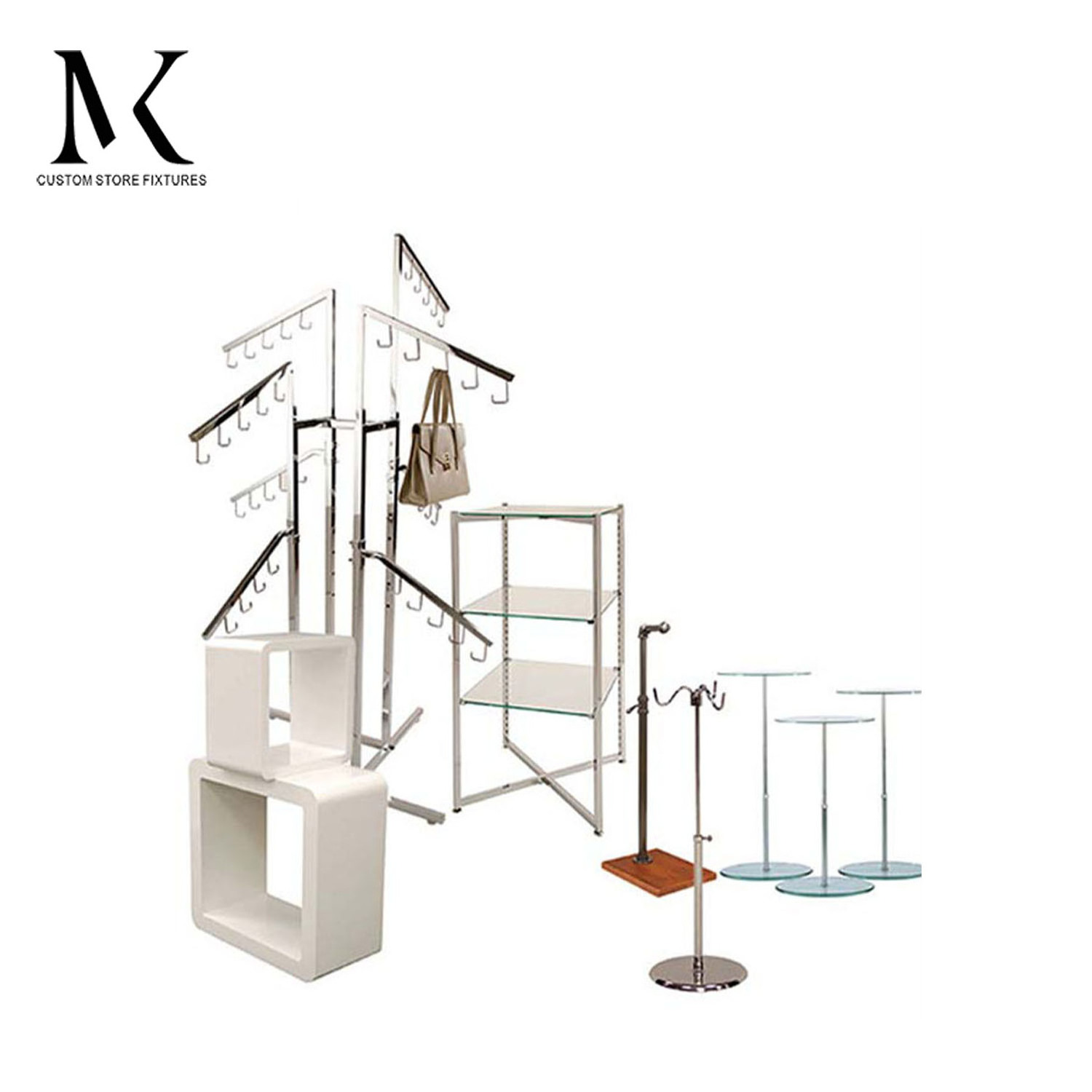 Lishi Fashion Retail Clothing Store Design Underwear Display Stand Clothing Display Cabinet Metal Lingerie Display Rack