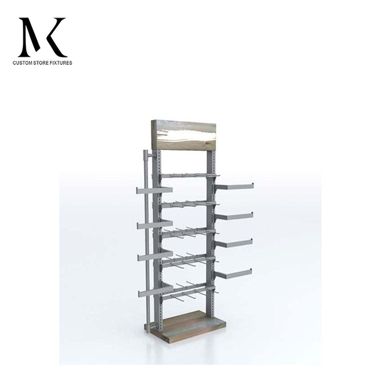 Lishi Fashion Retail Clothing Store Design Underwear Display Stand Clothing Display Cabinet Metal Lingerie Display Rack