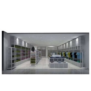 Lishi supermarket shopping mall garment furniture men clothing store clothing display store design for small clothing