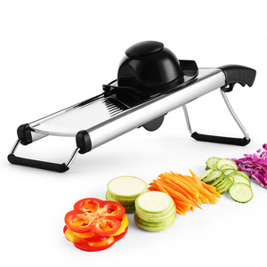 Multifunctional Stainless Steel Vegetable Cutter  Slicer Adjustable Safe Slice Grater Food Potato Onion French Fry Cutter