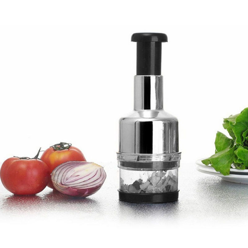 Multi function Hand Press Food cutter  Stainless Steel Manual Handheld Food Chopper Vegetable Onion Press Chopper