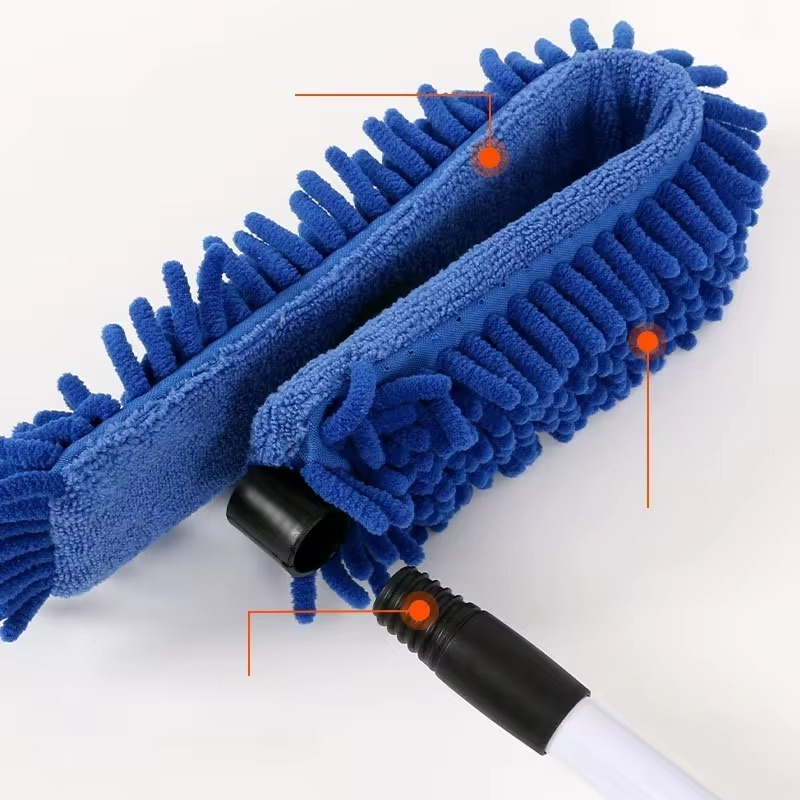 Microfiber Ceiling Fan Duster with Long Extension Handle Microfiber Chenille Flexible Ceiling Fan Brush