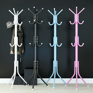 12 Hooks Multifunctional Metal Tree Coat Rack Wholesale Coat Rack Stand Heavy Duty Hooks Hanger Rack