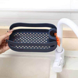 Wholesale Kitchen Plastic Sink Sponge Holder Organizer Faucet Dishcloth Brush Storage Rack Shower Caddy Soap Sponge Holder