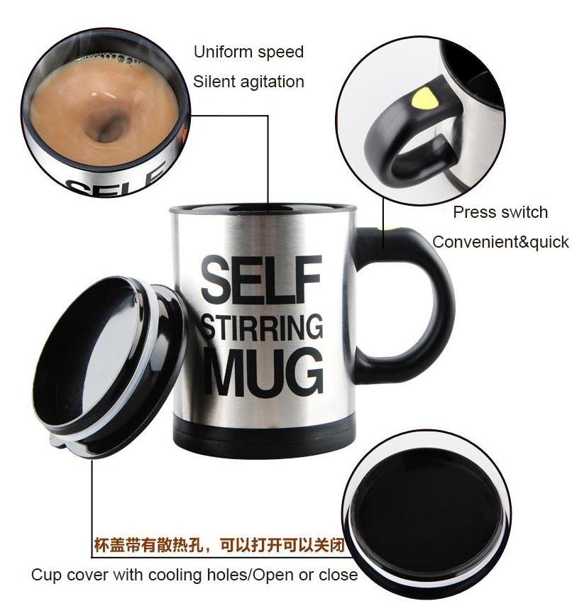 Portable Automatic Coffee Stirring Mugs Mixing Cup Tumbler Self Stirring Coffee Mug hot Sale